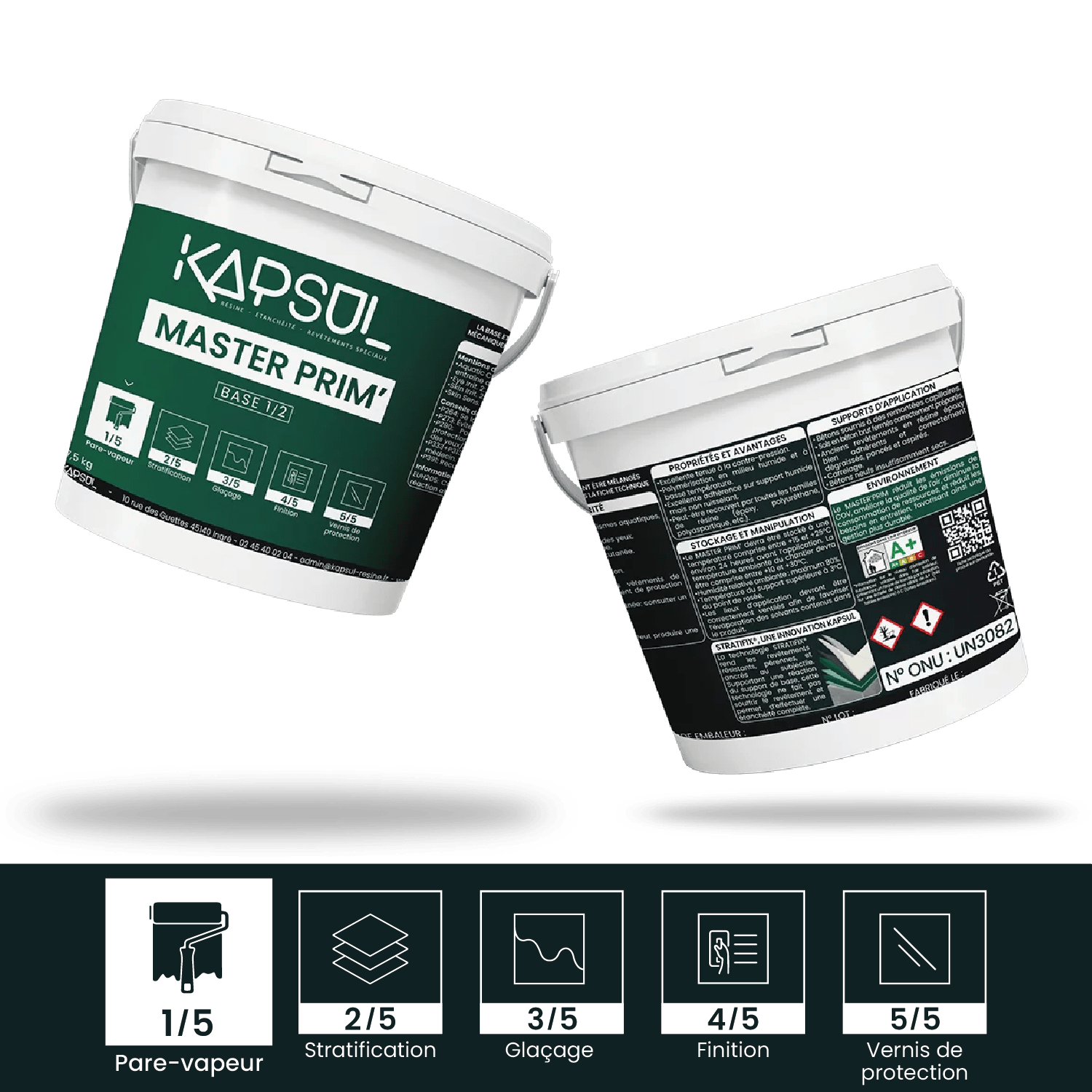 Prim Kit MASTER PRIM' : primaire d'accroche pour étanchéité - KAPSUL
